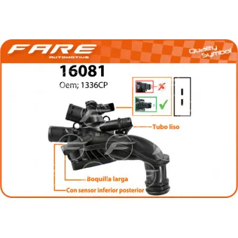 Thermostat, liquide de refroidissement FARE SA