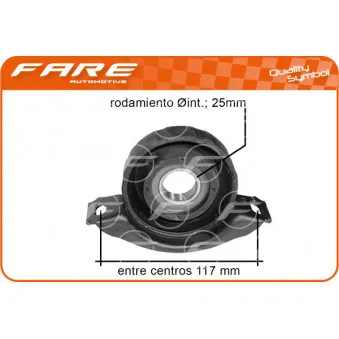 Suspension, arbre de cardan FARE SA