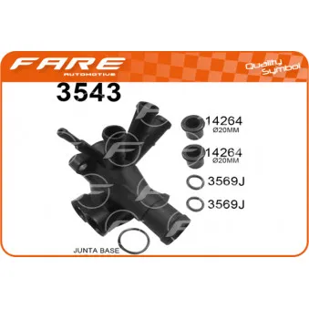 Bride de liquide de refroidissement FARE SA 3543