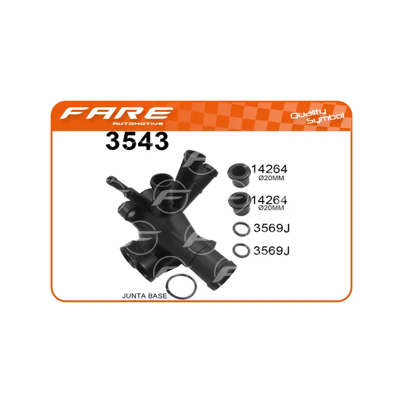 Bride de liquide de refroidissement FARE SA 3543