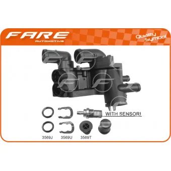 Thermostat, liquide de refroidissement FARE SA 3822