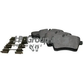 Jeu de 4 plaquettes de frein avant JP GROUP 1363601510