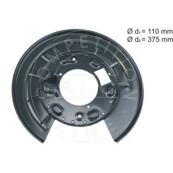 Déflecteur, disque de frein arrière droit AIC 57786