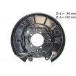 Déflecteur, disque de frein arrière gauche AIC 58274 - Visuel 1