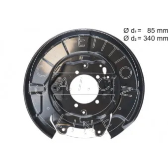 Déflecteur, disque de frein arrière droit AIC 58275