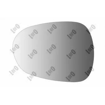 Verre de rétroviseur, rétroviseur extérieur ABAKUS 0116G01