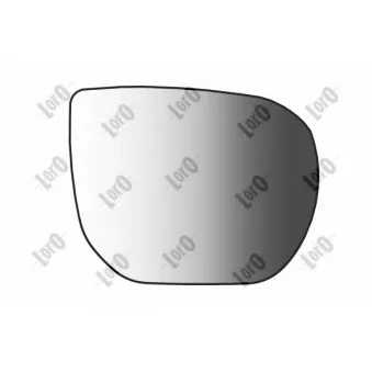 Verre de rétroviseur, rétroviseur extérieur ABAKUS 1554G02