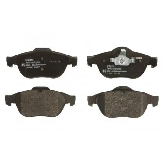 Jeu de 4 plaquettes de frein avant DELPHI LP3691