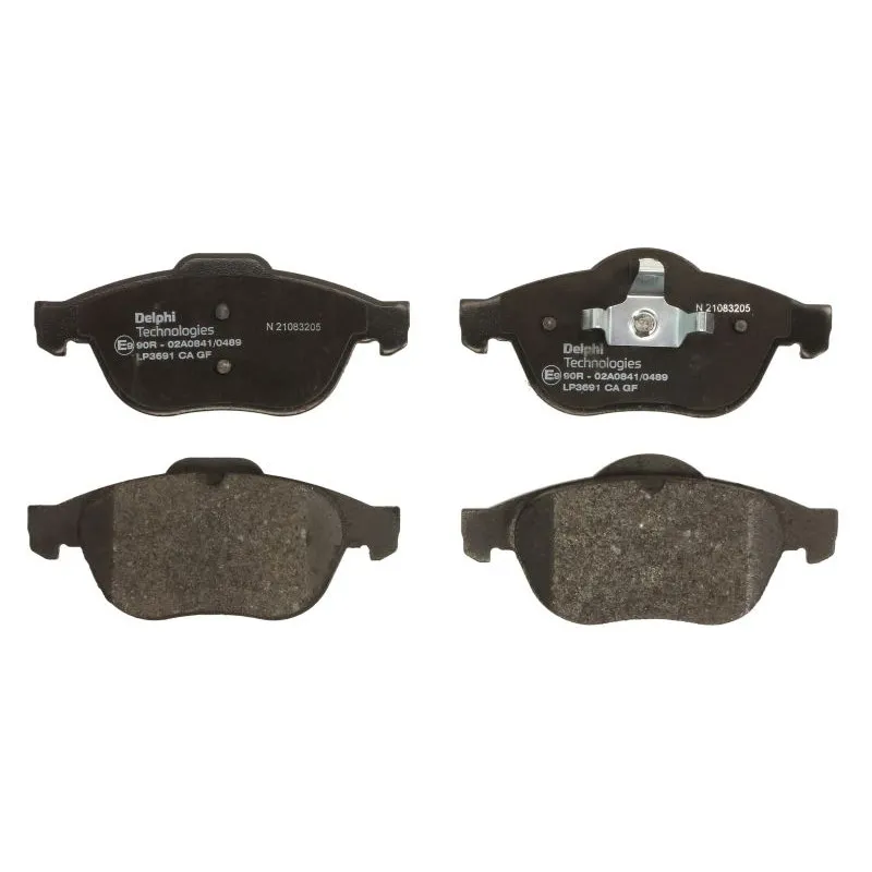 Jeu de 4 plaquettes de frein avant DELPHI LP3691
