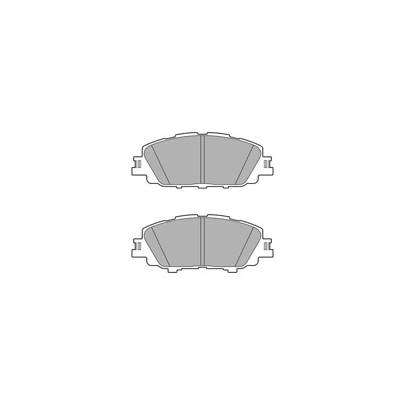 Jeu de 4 plaquettes de frein avant DELPHI LP3647