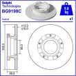 Jeu de 2 disques de frein arrière DELPHI BG9198C - Visuel 3