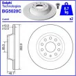 Jeu de 2 disques de frein arrière DELPHI BG5020C - Visuel 2