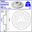 Jeu de 2 disques de frein arrière DELPHI BG4834C - Visuel 2