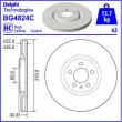 Jeu de 2 disques de frein avant DELPHI BG4824C - Visuel 3