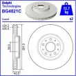 Jeu de 2 disques de frein avant DELPHI BG4821C - Visuel 2