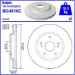 Jeu de 2 disques de frein avant DELPHI BG4816C - Visuel 2