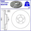 Jeu de 2 disques de frein avant DELPHI BG4768 - Visuel 3