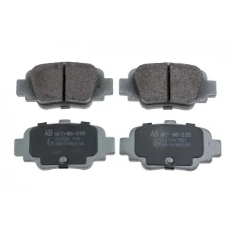 Jeu de 4 plaquettes de frein arrière TEKNÖR HKT-NS-035
