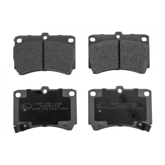 Jeu de 4 plaquettes de frein avant TEKNÖR HKP-MZ-036