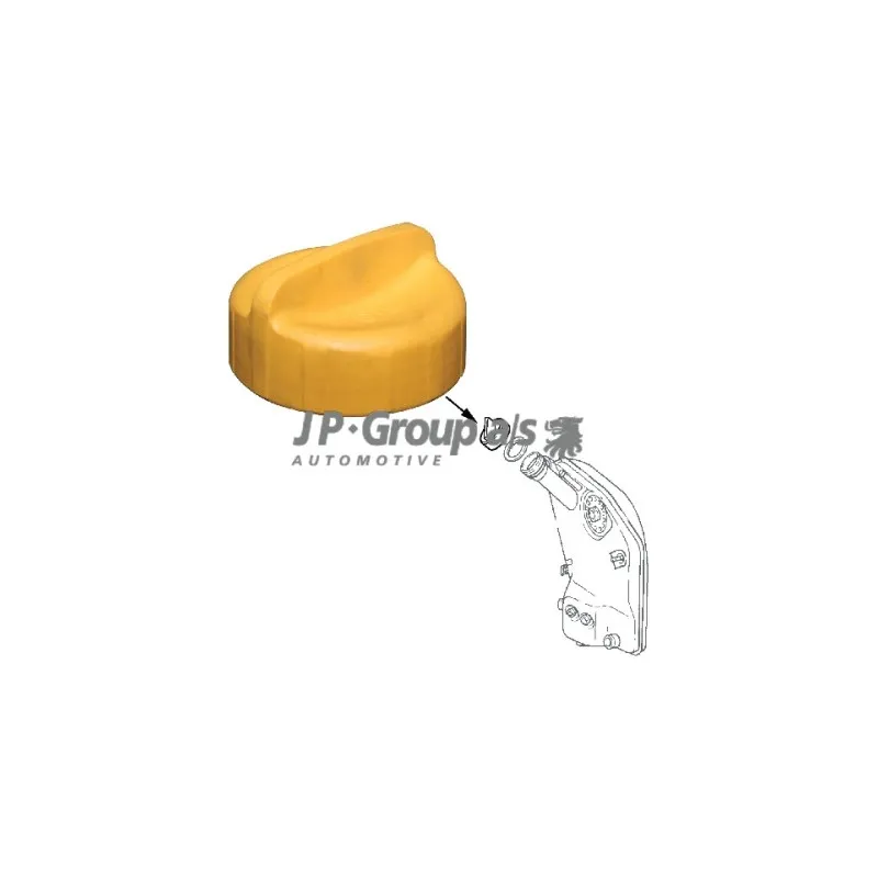 Bouchon, goulotte de remplissage d'huile JP GROUP 1613600100