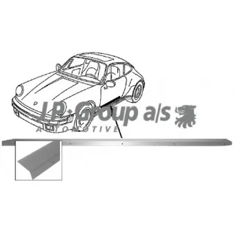 Baguette et bande protectrice, porte JP GROUP