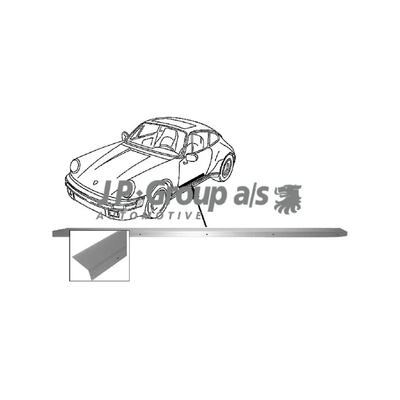 Baguette et bande protectrice, porte JP GROUP 1689800270