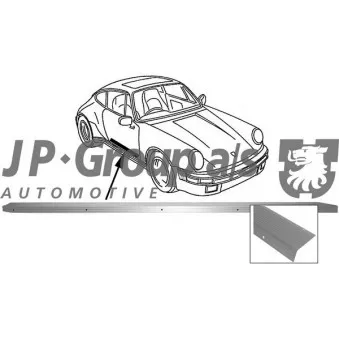 Baguette et bande protectrice, porte JP GROUP