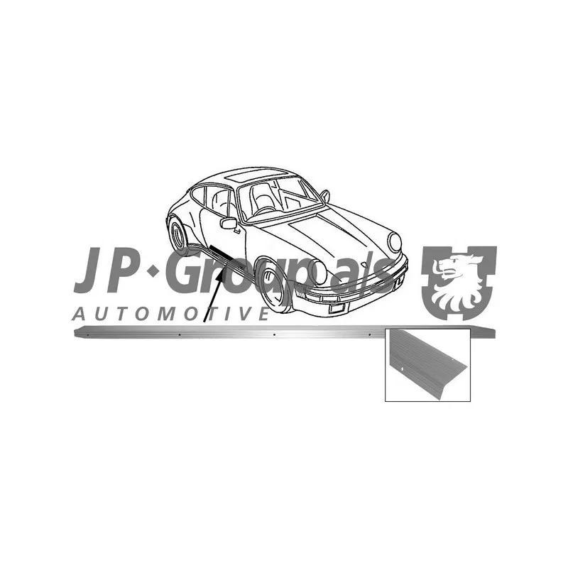 Baguette et bande protectrice, porte JP GROUP 1689800280