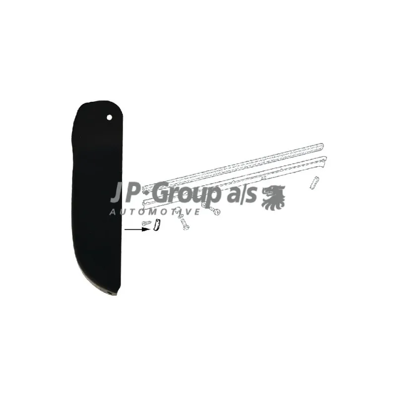 Baguette et bande protectrice, porte avant droit JP GROUP 1689800806