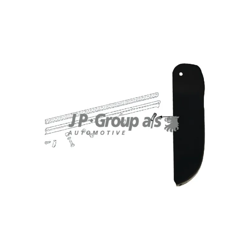 Baguette et bande protectrice, porte arrière droit JP GROUP 1689800906