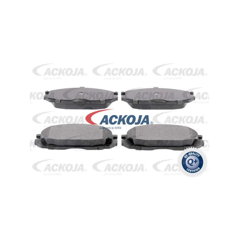 Jeu de 4 plaquettes de frein arrière ACKOJA A38-0031