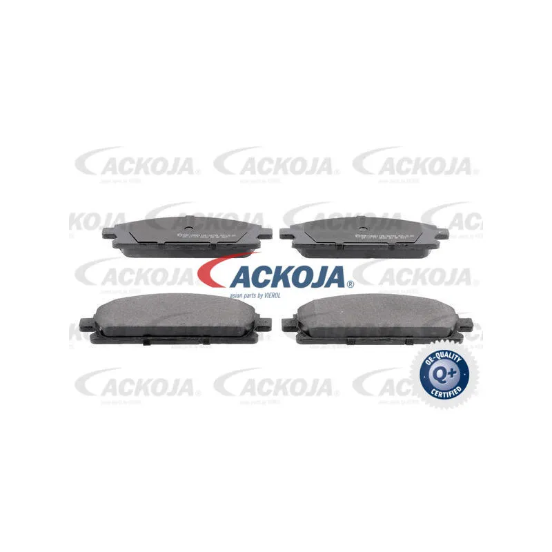 Jeu de 4 plaquettes de frein avant ACKOJA A38-0034