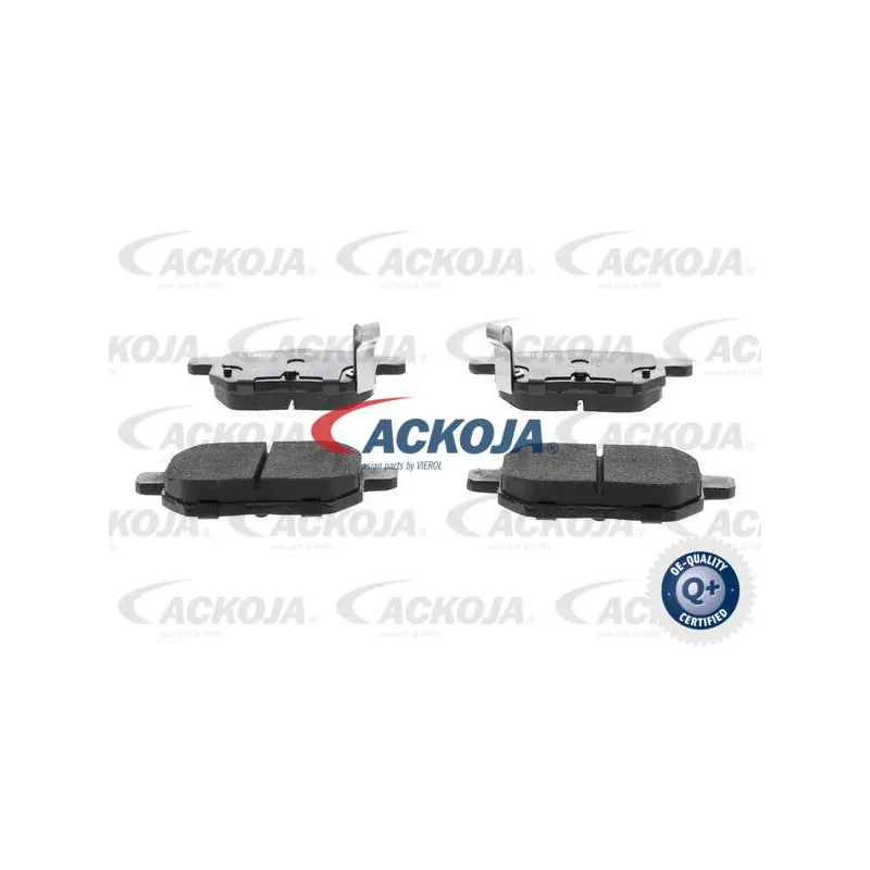 Jeu de 4 plaquettes de frein arrière ACKOJA A70-0038