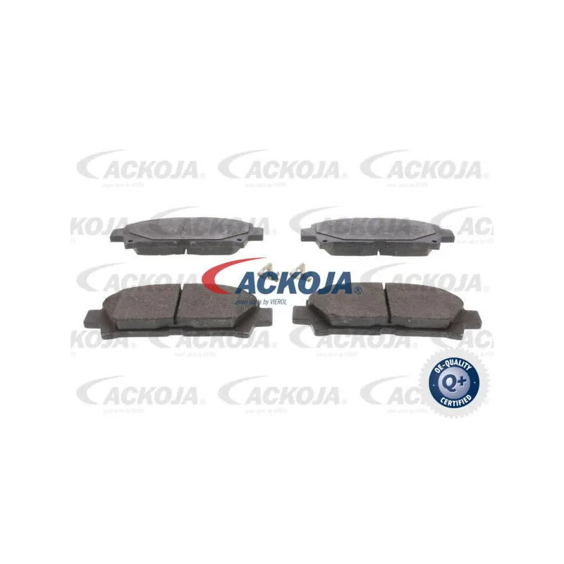 Jeu de 4 plaquettes de frein avant ACKOJA A70-0052