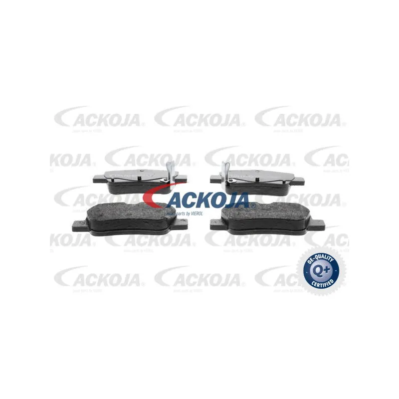 Jeu de 4 plaquettes de frein arrière ACKOJA A70-0090