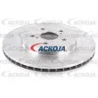 Jeu de 2 disques de frein avant ACKOJA A70-80015 - Visuel 2