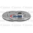 Jeu de 2 disques de frein avant ACKOJA A70-80018 - Visuel 1