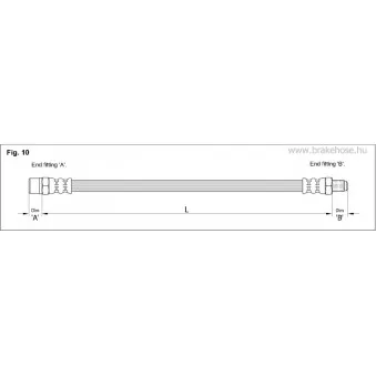 Flexible de frein K&K FT1774