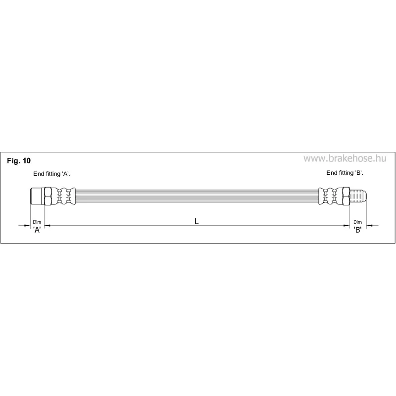 Flexible de frein K&K FT1774