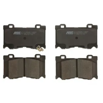Jeu de 4 plaquettes de frein avant ABE C11095ABE-P