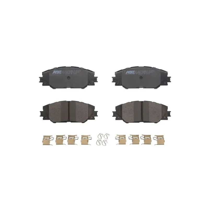 Jeu de 4 plaquettes de frein avant ABE C12122ABE-P