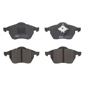 Jeu de 4 plaquettes de frein avant ABE C1A022ABE-P