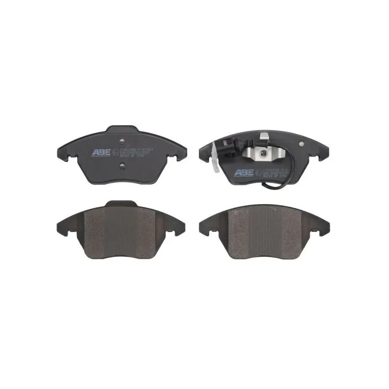 Jeu de 4 plaquettes de frein avant ABE C1A024ABE-P