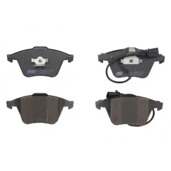 Jeu de 4 plaquettes de frein avant ABE C1A042ABE-P