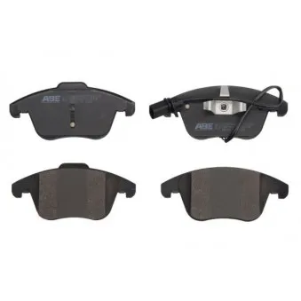 Jeu de 4 plaquettes de frein avant ABE C1A043ABE-P