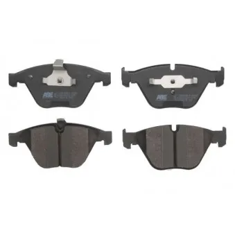 Jeu de 4 plaquettes de frein avant ABE C1B014ABE-P