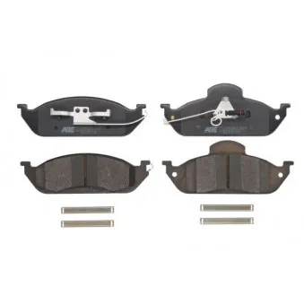 Jeu de 4 plaquettes de frein avant ABE C1M023ABE-P