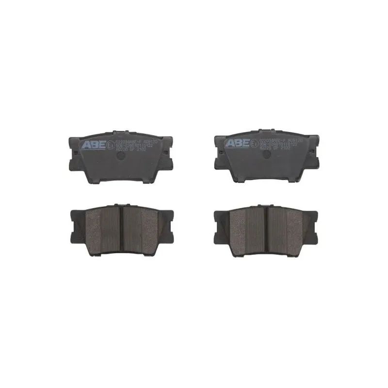 Jeu de 4 plaquettes de frein arrière ABE C22034ABE-P