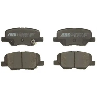 Jeu de 4 plaquettes de frein arrière ABE C23019ABE-P