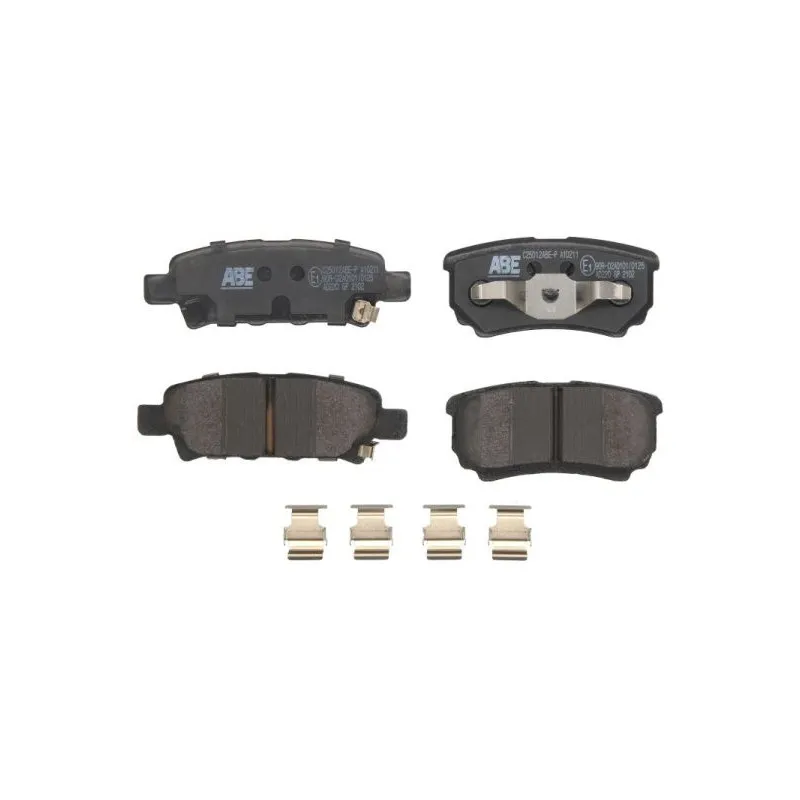 Jeu de 4 plaquettes de frein arrière ABE C25012ABE-P